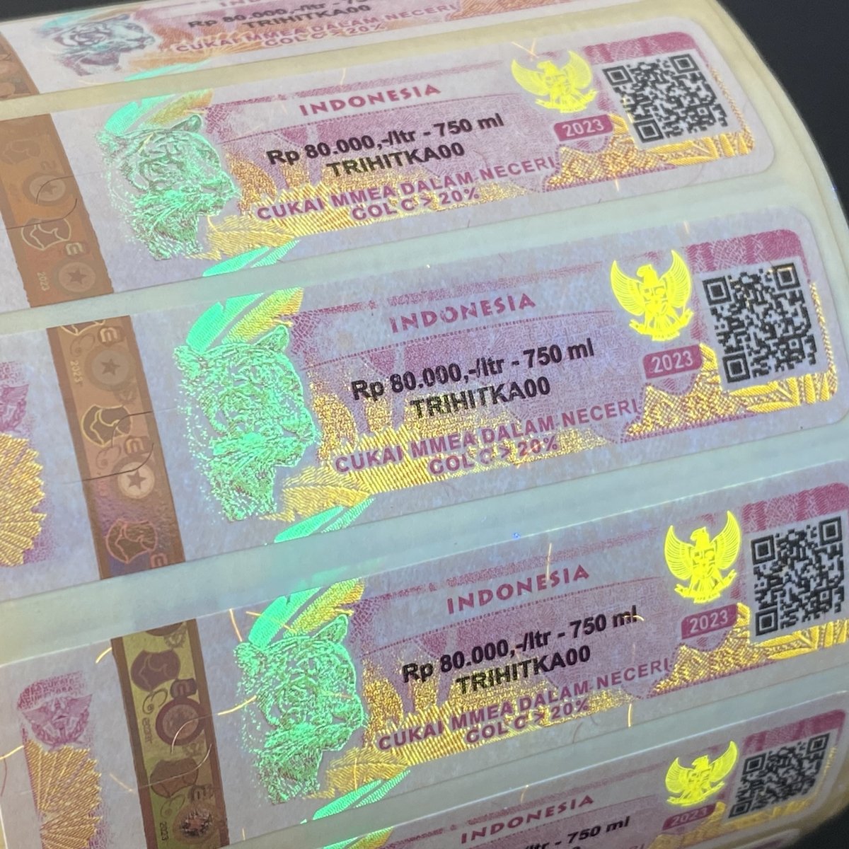 Digital Tax Stamp Label Printing