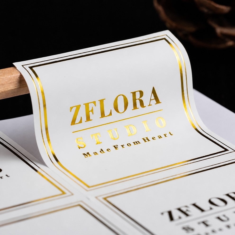 Gold Foil & Hot Stamping Stickers - Custom Luxury Foil Labels