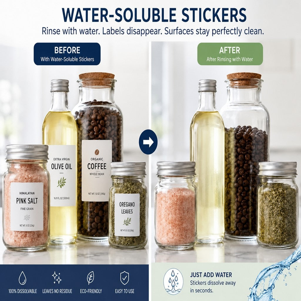 Water-Soluble Labels for Bath & Soap Products