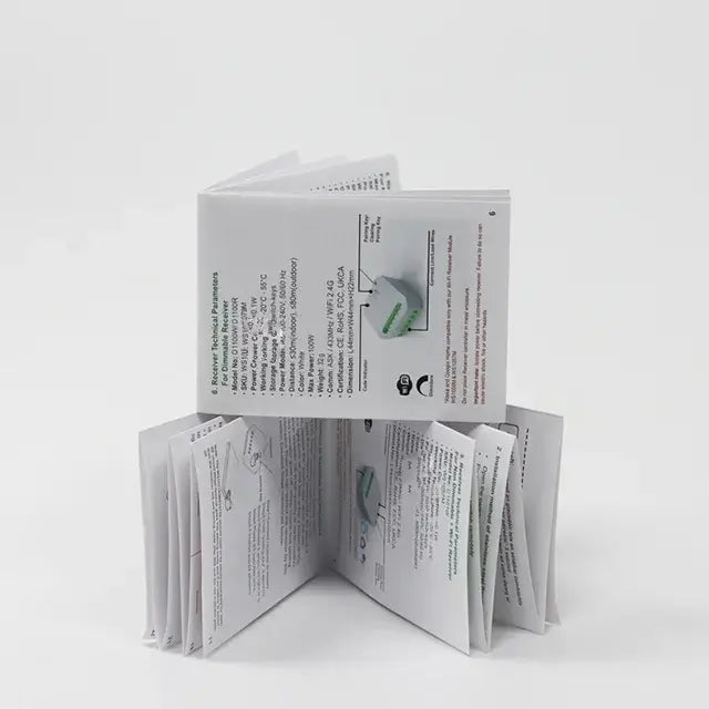 Custom Folded Instruction Manual Printing