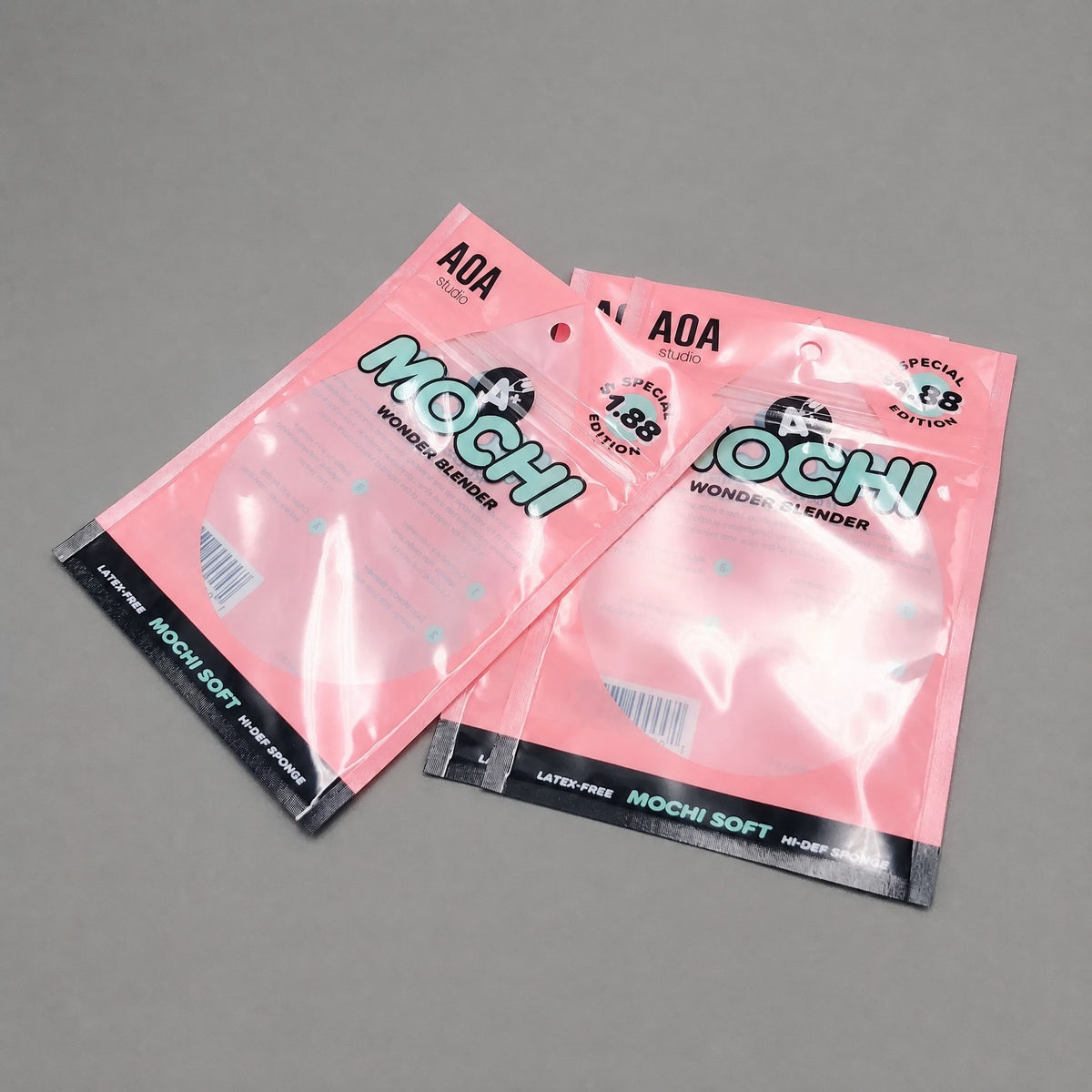 Custom Puff & Sponge Zip-Lock Pouches - OPP Beauty Tool Bags