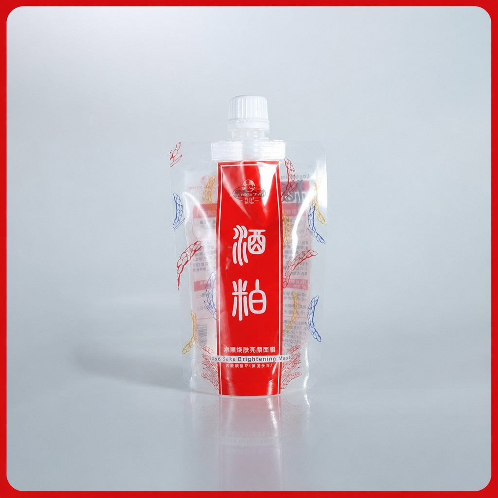 Custom Transparent Stand-Up Spout Pouches - Mask & Skin Care