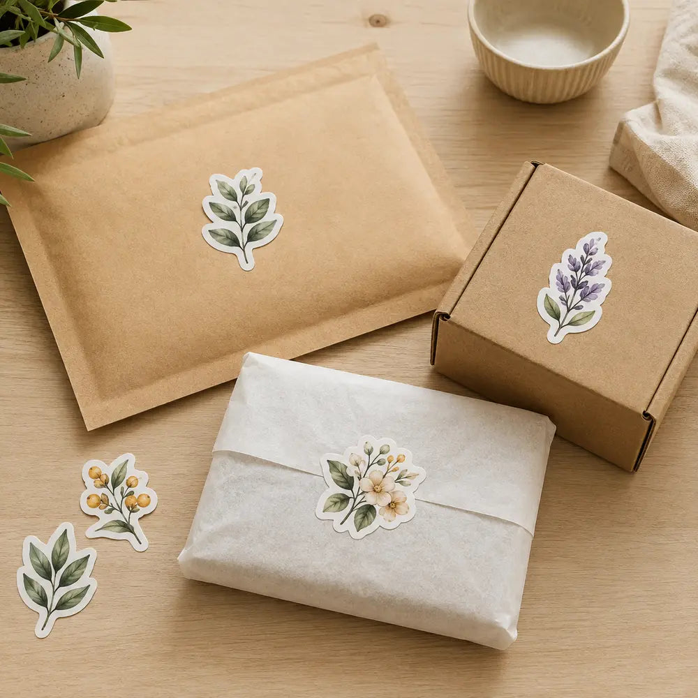 die cut stickers for packaging
