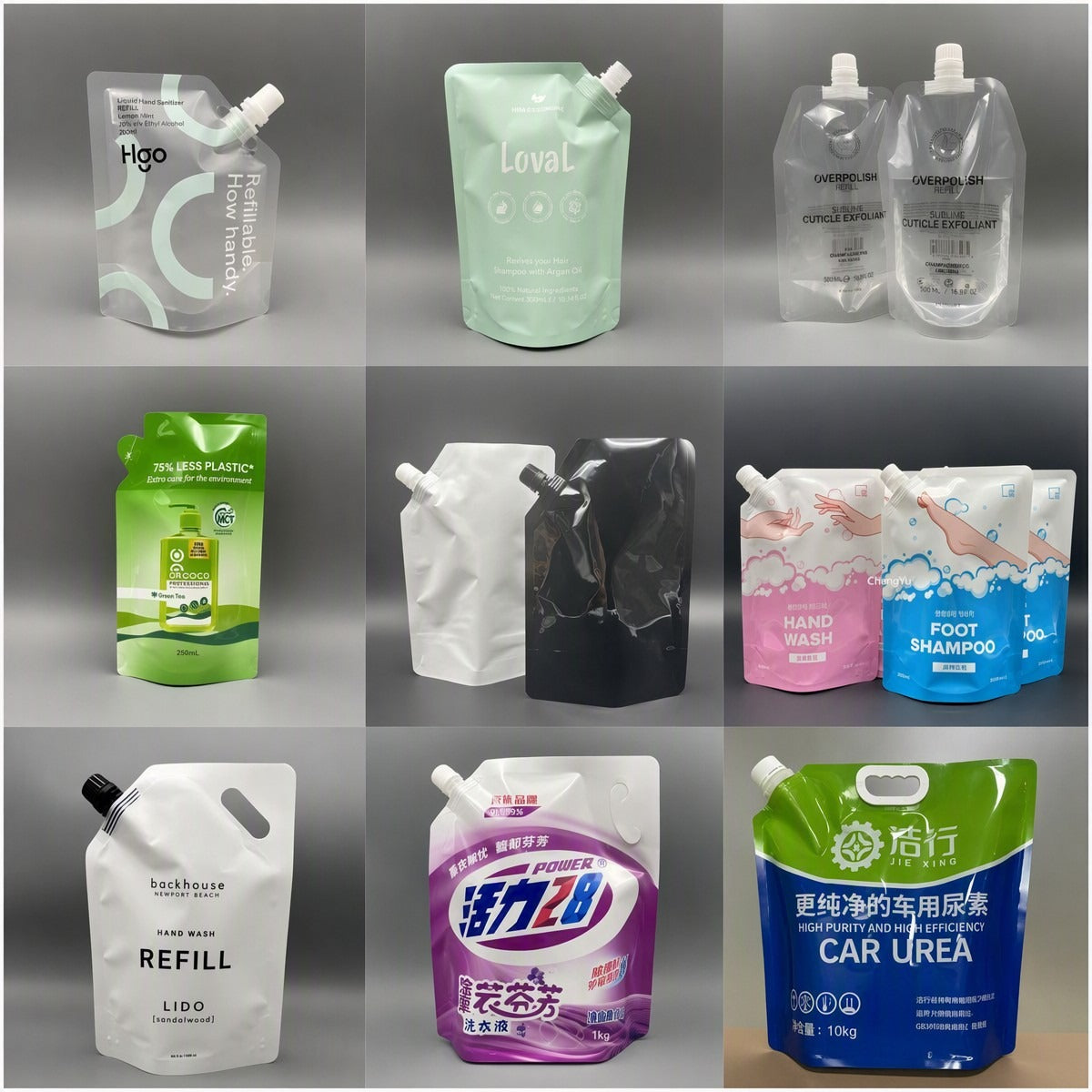 Custom Kraft Zip-Lock Sample Pouches - Liquid Fill Bags
