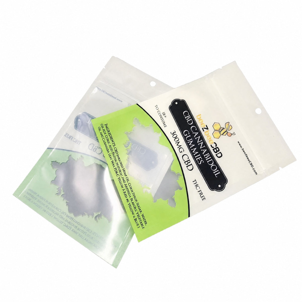 Custom Puff & Sponge Zip-Lock Pouches - OPP Beauty Tool Bags