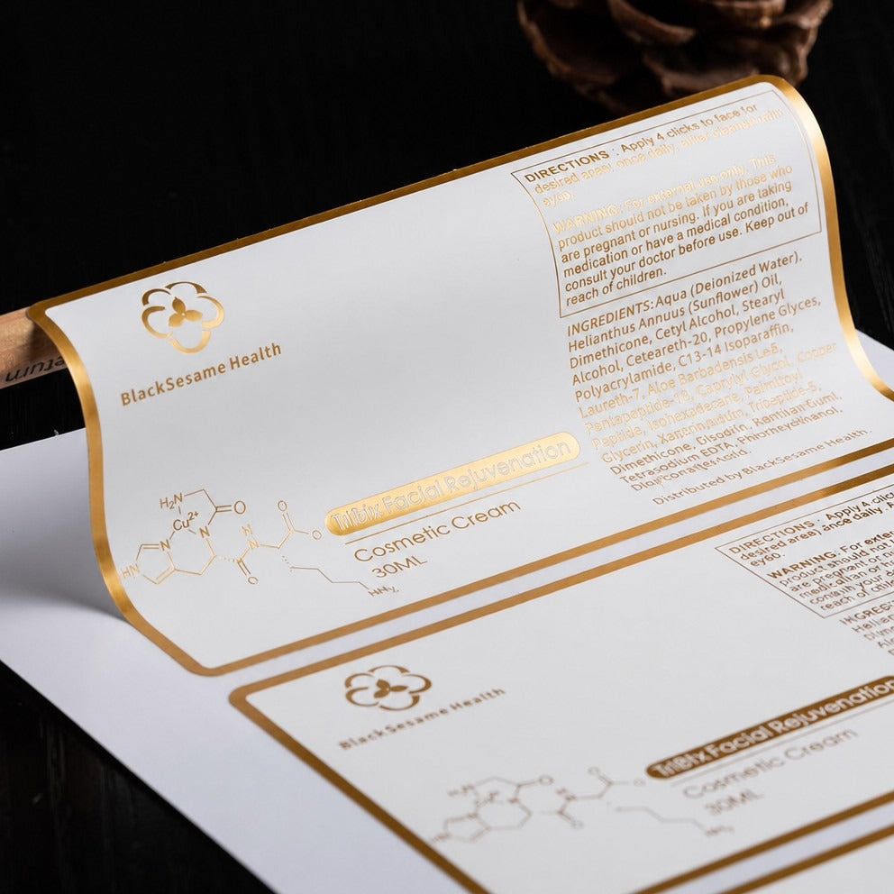 Gold Foil & Hot Stamping Stickers - Custom Luxury Foil Labels