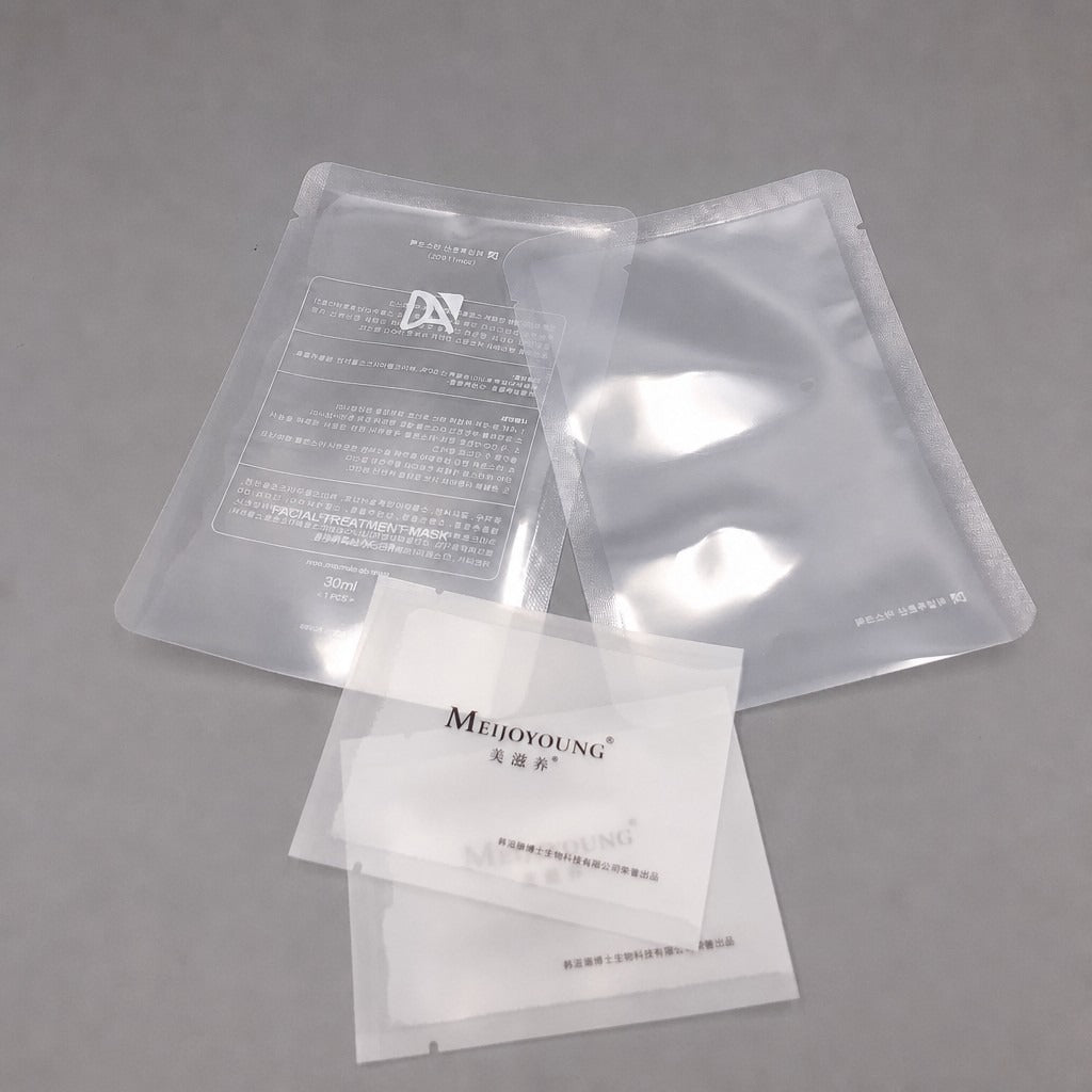 Custom Matte Foil Mask Pouches - 25ml Three-Side Seal Aluminum Bags