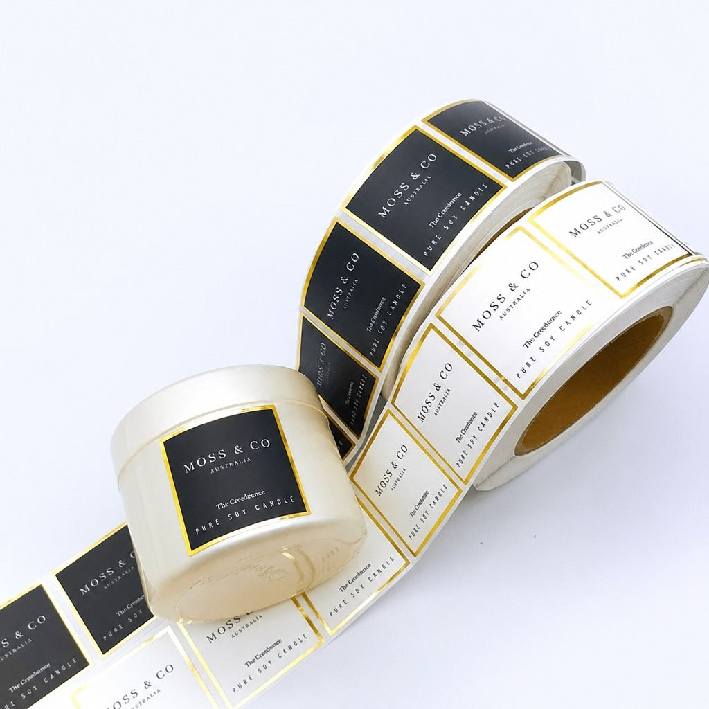 Candle Jar Warning & Brand Labels