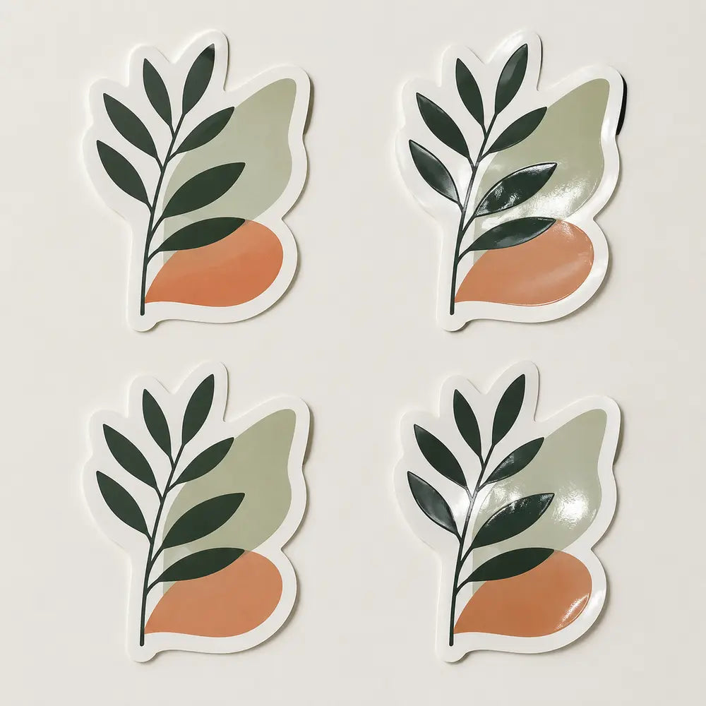 matte gloss die cut stickers