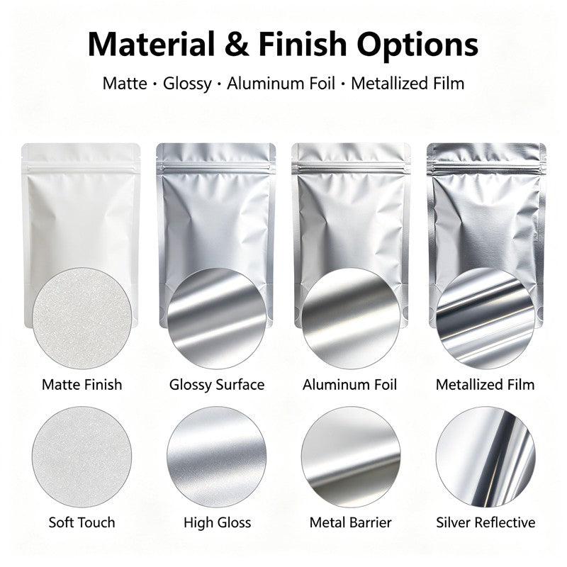 Custom Kraft Paper Food Pouches - Natural-Look Barrier Bags